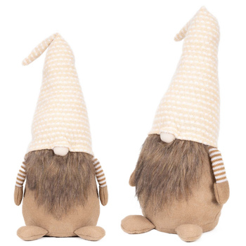 Skrzat świąteczny 51 cm figurka bożonarodzeniowa ozdoba krasnal gnom stojący