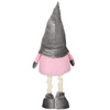 Skrzat 60-86 cm ozdoba świąteczna, krasnal świąteczny, gnom różowy na teleskopowych nóżkach