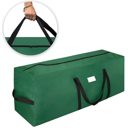 Pokrowiec na choinkę 130 cm torba, worek do przechowywania choinek zielony