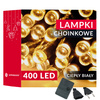 Lampki choinkowe 400 led biały ciepły 27,5 m oświetlenie świąteczne
