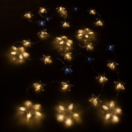 Kurtyna świetlna 180 led girlanda gwiazdki, lampki wewnętrzno-zewnętrzne sople ciepły biały + zimny biały flash