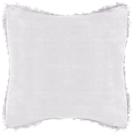 Poszewka dekoracyjna na poduszkę, włochacz 40x40cm jasny szary