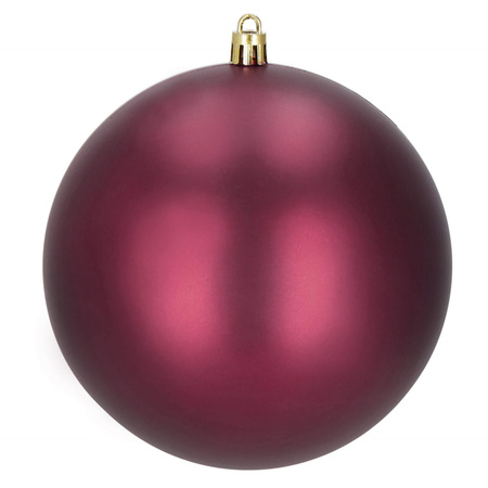 Bombki choinkowe 6 szt. ozdoby świąteczne zestaw 9,5 cm bordowe
