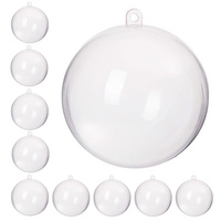 Bombki akrylowe 12cm kula plastikowa decoupage zestaw 10 szt.