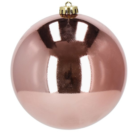 Bombki choinkowe 2 szt. ozdoby świąteczne zawieszki 15 cm rose gold