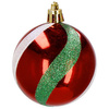 Bombki choinkowe 42 szt. ozdoby świąteczne zestaw białe, czerwone, zielone