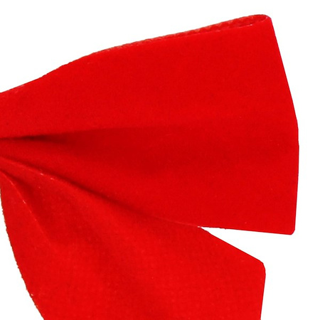 Kokardy na choinkę 12 szt. czerwone ozdoby świąteczne