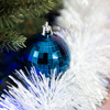 Bombki choinkowe 20 szt. ozdoby świąteczne zestaw 7cm granatowy
