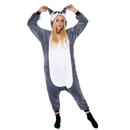 Piżama jednoczęściowa kigurumi damska kombinezon lemur rozmiar S