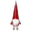 Skrzat 50cm ozdoba świąteczna, siedzący krasnal świąteczny, gnom czerwony