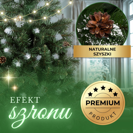 Choinka sztuczna 120 cm sosna diamentowa ośnieżona jak żywa
