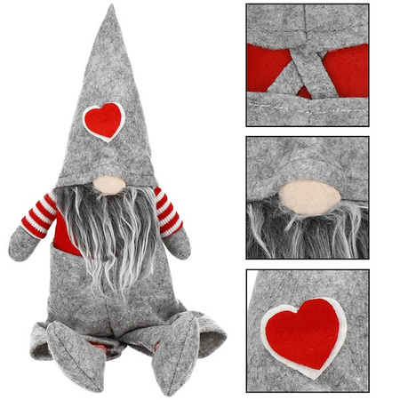 Pan skrzat 37cm ozdoba świąteczna, krasnal świąteczny, gnom