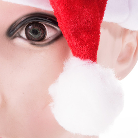 Czapka Mikołaja mikołajki czerwona 12 szt.