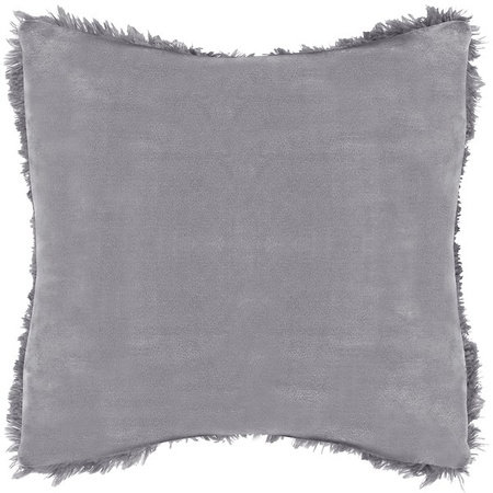 Poszewka dekoracyjna na poduszkę, włochacz 40x40cm grafit