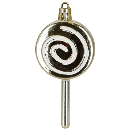 Bombki choinkowe 40 szt. okrągłe, lizaki, szyszki, laski cukrowe nietłukące ozdoby złote