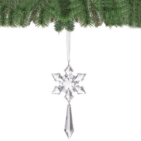 Zawieszki choinkowe kryształki sopelki na choinkę 13 cm ozdoby świąteczne 10 szt.