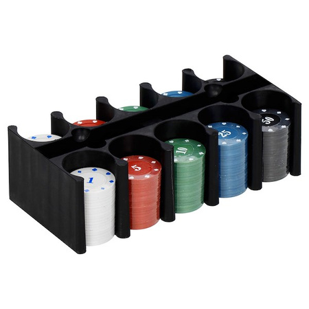 Zestaw do gry w pokera 200 szt. żetonów karty mata na stół Texas Poker Set