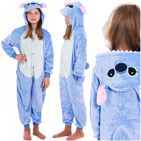 Piżama kigurumi Stitch kombinezon jednoczęściowy dziecięcy przebranie rozmiar S