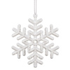 Zawieszki choinkowe białe śnieżynki na choinkę 8,5 cm 12 szt.
