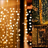 Kurtyna świetlna 200 led girlanda, lampki sople biały ciepły