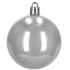 Bombki choinkowe 100 szt. komplet dekoracje świąteczne zawieszki nietłukące srebrne