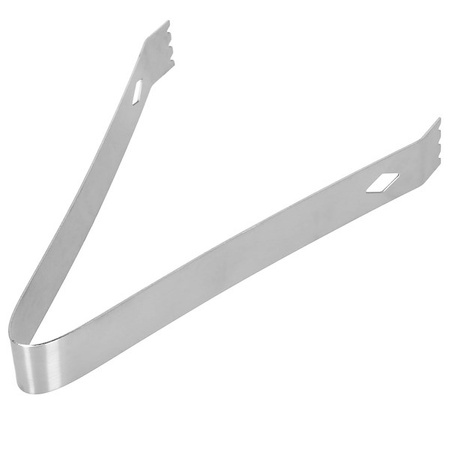 Zestaw barmański 12 elementów z bambusową podstawką do drinków srebrny