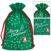 Worek na prezenty pod choinkę torba św. Mikołaja zielona