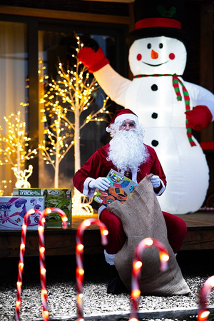 Strój św. Mikołaja 12 elementów, kostium przebranie czerwone