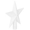 Czubek na choinkę 15 cm szpic, gwiazda biała