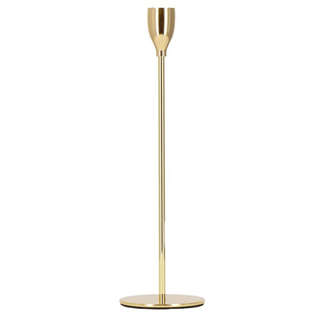 Świeczniki metalowe zestaw 3 szt. lichtarze złote