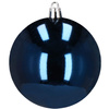 Bombki choinkowe 30 szt. ozdoby świąteczne zestaw 8cm granatowy