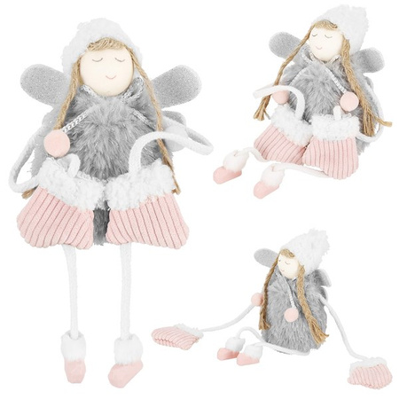 Figurka świąteczna aniołek ozdoba choinkowa lalka