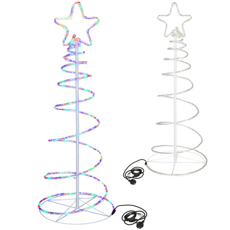 Choinka na zewnątrz 192 Led multikolor 8m wąż świetlny IP44