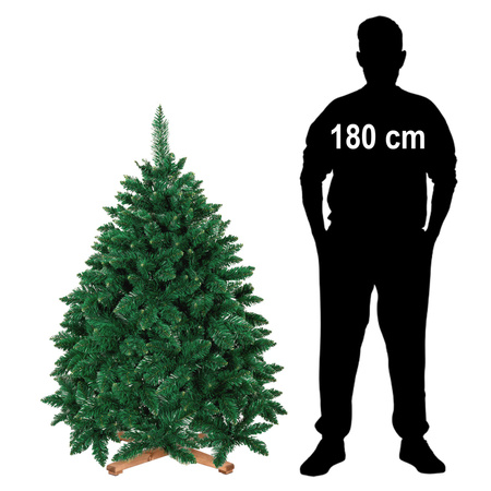 Sztuczna choinka jak żywa 150 cm sosna leśna Royal Trees premium z drewnianym stojakiem
