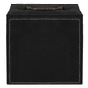 Kuferek, szkatułka na biżuterię 12x12x12 cm czarny z przegródkami welurowy