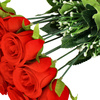 Bukiet sztucznych róż 12 kwiatów dekoracyjne czerwone