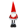 Skrzat 67-95cm ozdoba na teleskopowych nóżkach krasnal świąteczny, gnom czerwono-szary