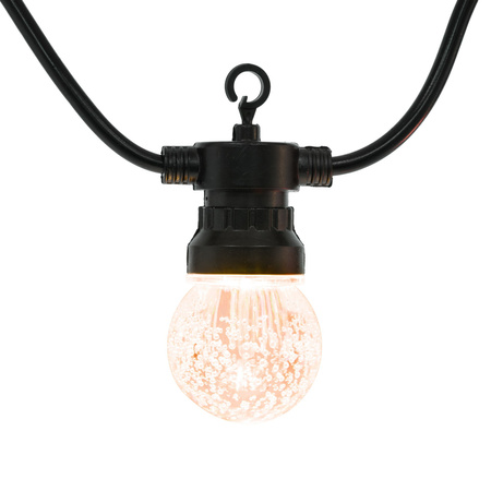 Lampki choinkowe solarne żarówki 15 Led oświetlenie zewnętrzne 10,5 m multikolor