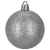 Bombki choinkowe 40 szt. okrągłe, lizaki, szyszki, laski cukrowe nietłukące ozdoby srebrne