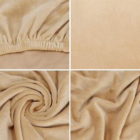 Pokrowiec na krzesło uniwersalny beżowy