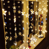 Kurtyna świetlna 180 led girlanda gwiazdki, lampki wewnętrzno-zewnętrzne sople ciepły biały + zimny biały flash