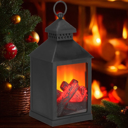 Lampion kominek LED 10,5x10,5x22,5 cm oświetlenie dekoracyjne, świąteczne