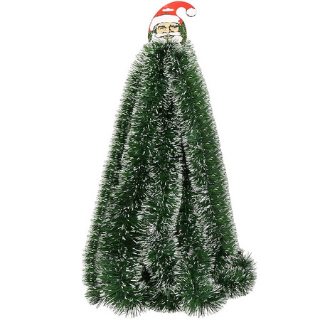 Łańcuch na choinkę 6m zielono-biały, girlanda choinkowa, średnica 10cm