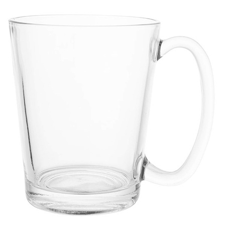 Szklanki do kawy latte, deserów 300 ml z długimi łyżeczkami komplet 6 szt.