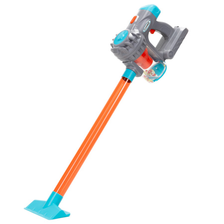 Odkurzacz pionowy, ręczny zabawkowy z dźwiękiem i akcesoriami na baterie