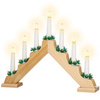 Świecznik adwentowy Led 7 świec drewniany
