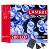 Lampki choinkowe 200 Led niebieski 15,5 m oświetlenie świąteczne
