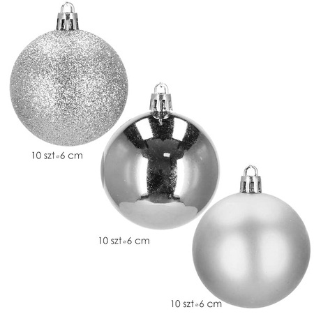 Bombki choinkowe na choinkę zestaw 30 szt.