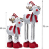 Świąteczny renifer figurka z teleskopowymi nóżkami ozdoba na święta