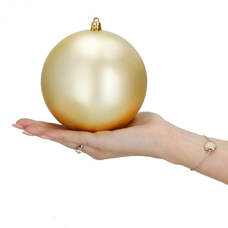 Bombki choinkowe 4 szt. ozdoby świąteczne zawieszki 12 cm szampańskie